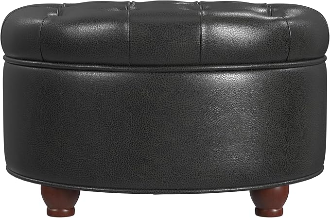 Black Faux Leather