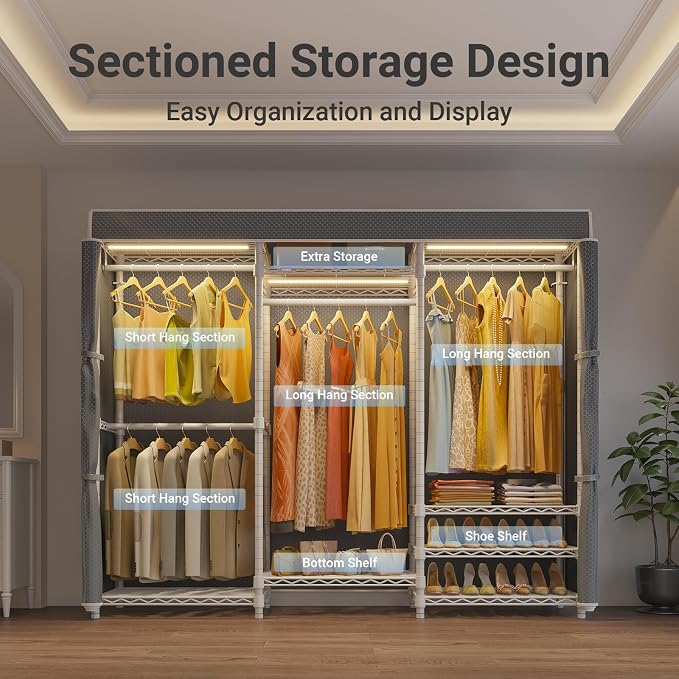 White Rack With Grey Cover