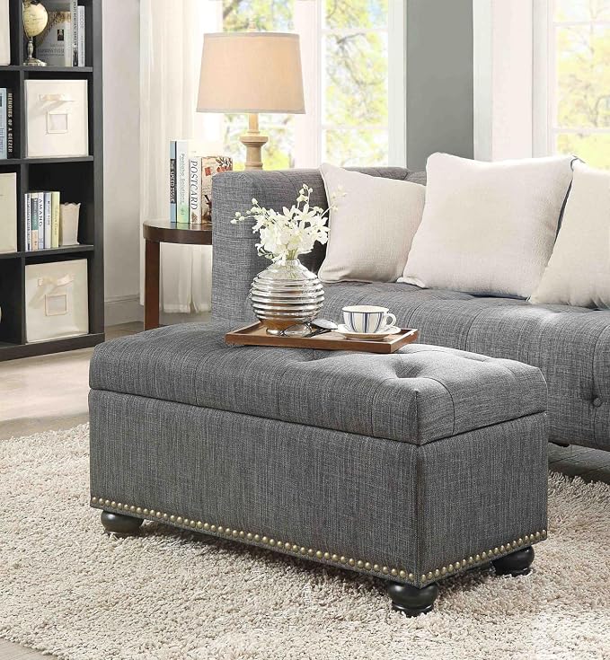 Dark Charcoal Gray Fabric