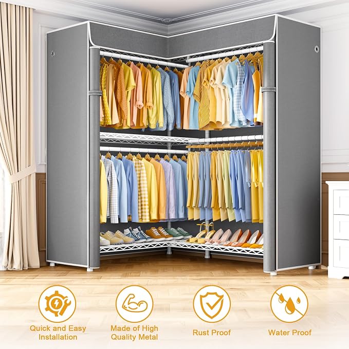 White Rack with Grey Cover