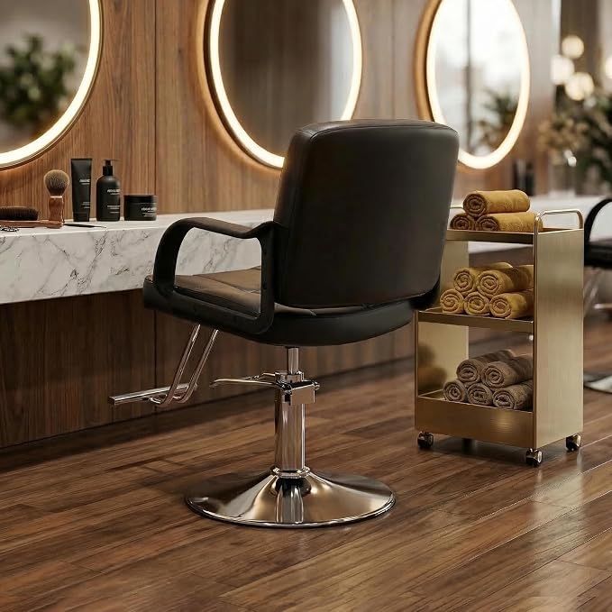Black Seat & Silver Base