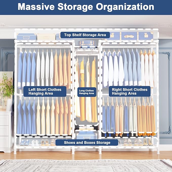 White Rack With White Cover