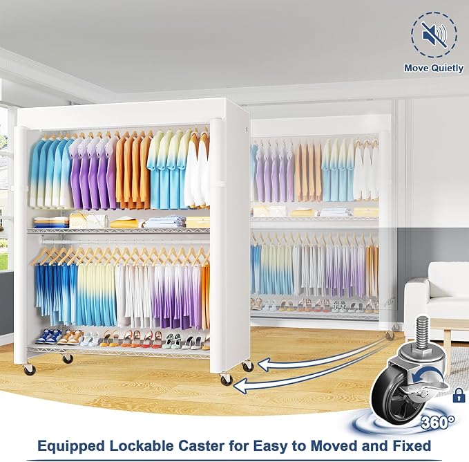 White Rack with White Cover