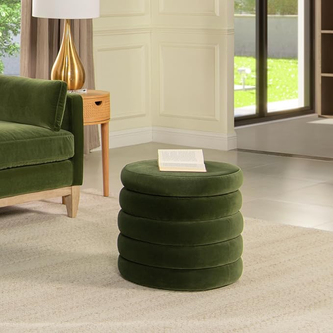 Olive Green Performance Velvet