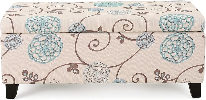 White and Blue Floral