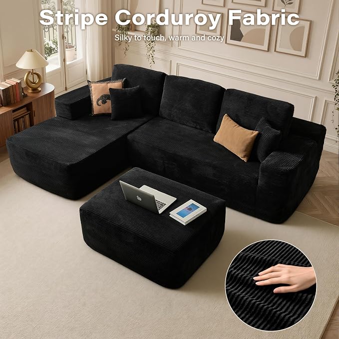 Black (Stripe Corduroy)