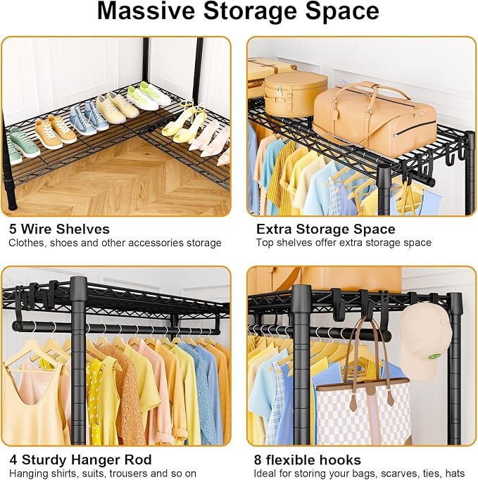 Black Rack with Black Cover