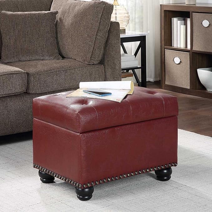 Burgundy Faux Leather