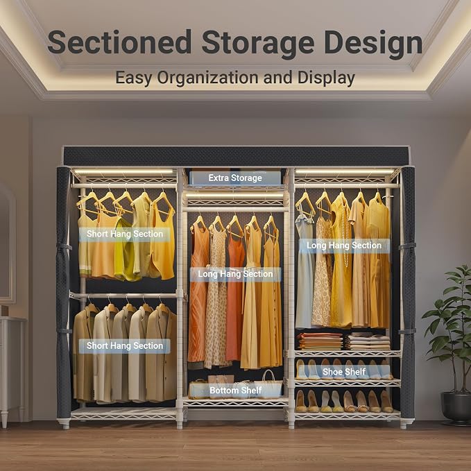 White Rack With Black Cover