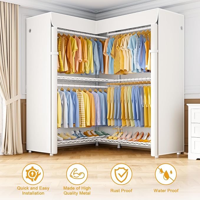 White Rack with White Cover