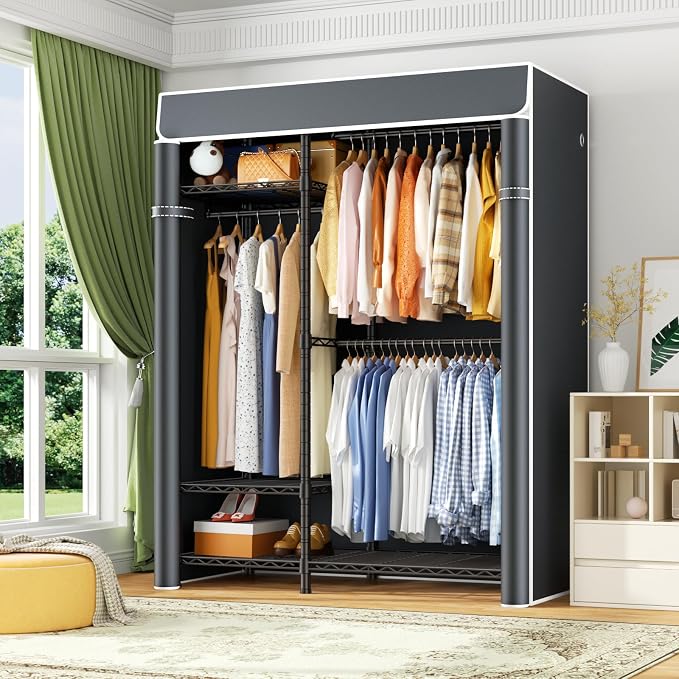 Black Rack With Gray Cover