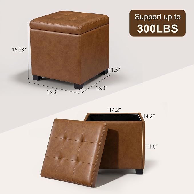 Faux Leather -Taupe Brown With Tray