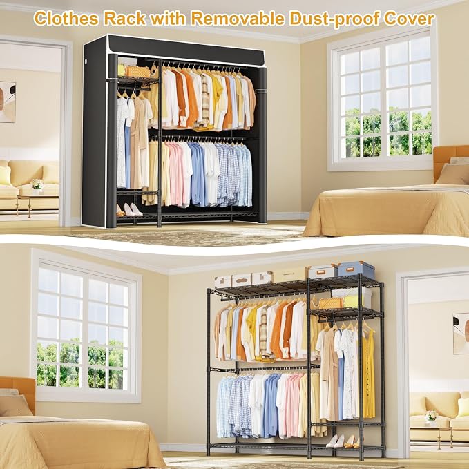 Black Rack With Black Cover