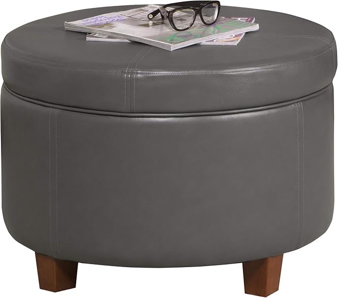 Gray Faux Leather