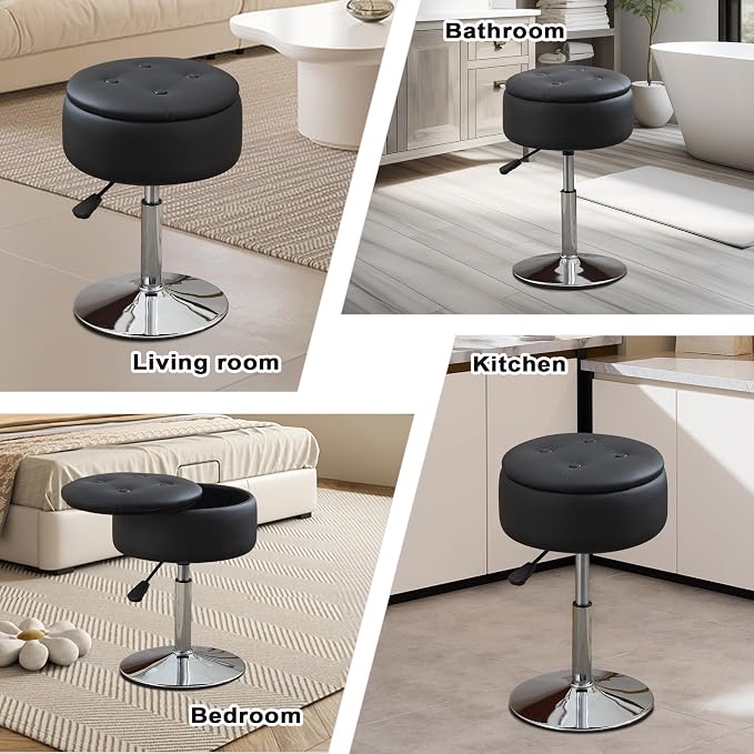 Black With Chrome Base