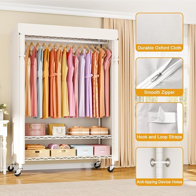 White Rack with White Cover