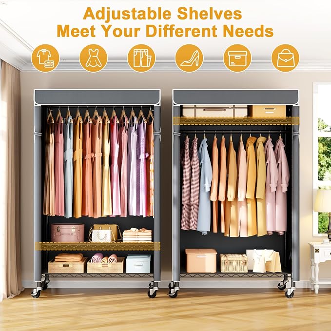 Black Rack with Gray Cover