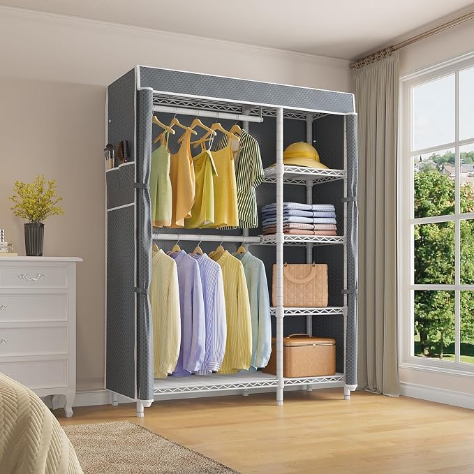 White Rack with Grey Upgraded Cover