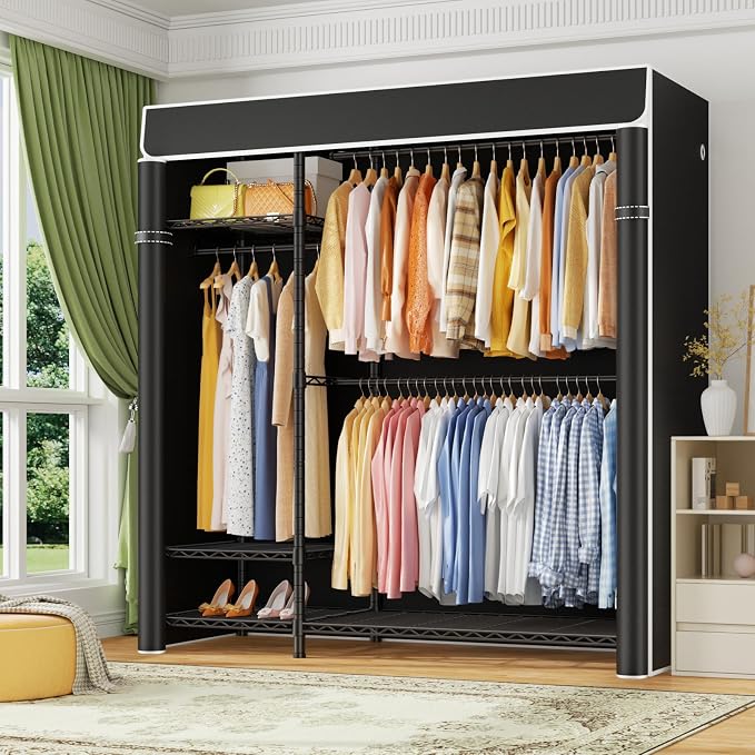 Black Rack With Black Cover