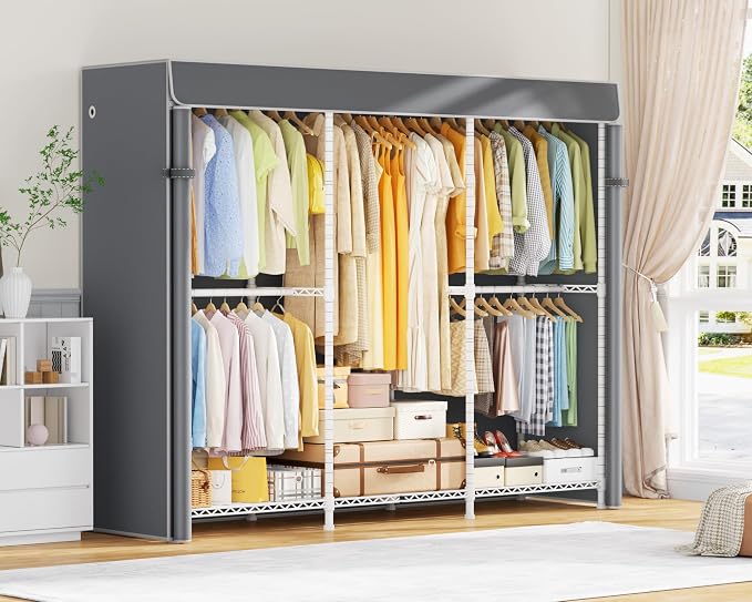 White Rack With Grey Cover