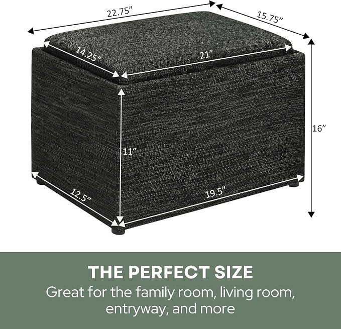 Dark Charcoal Gray Fabric