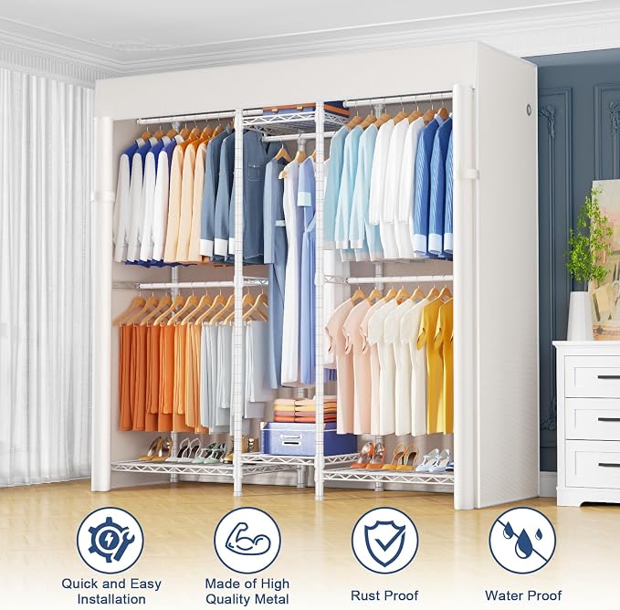 White Rack With White Cover