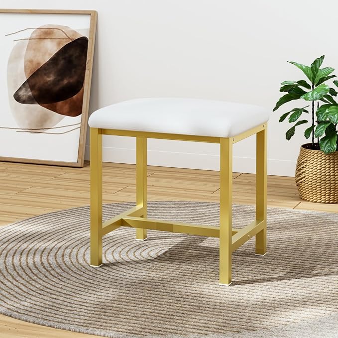 Gold & Faux Leather