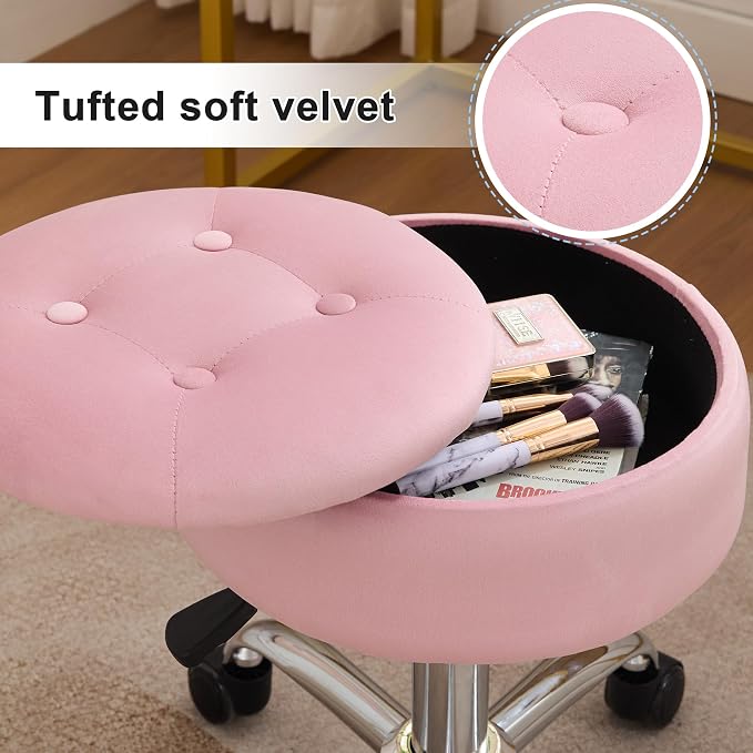 Light Pink With Storage and Wheels