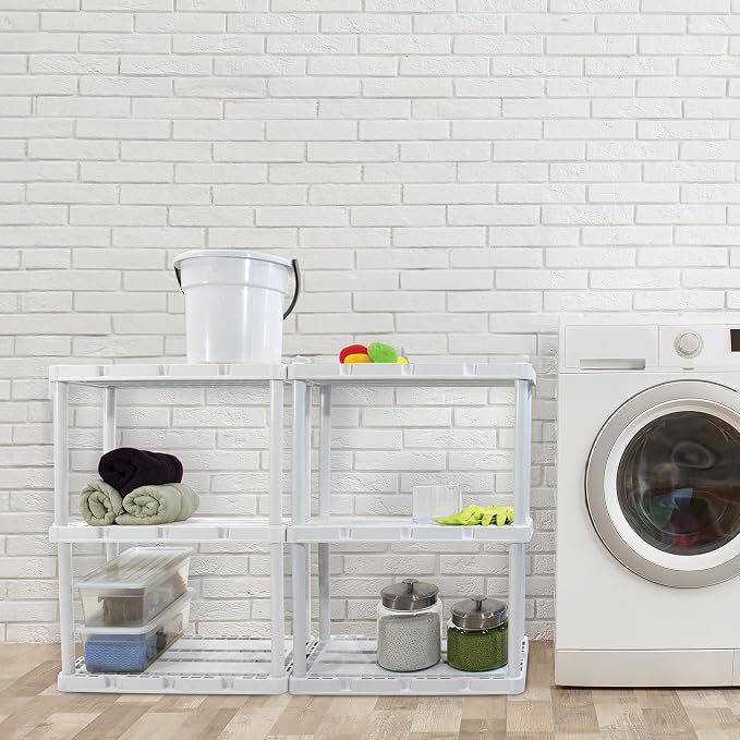 3 Shelf - White