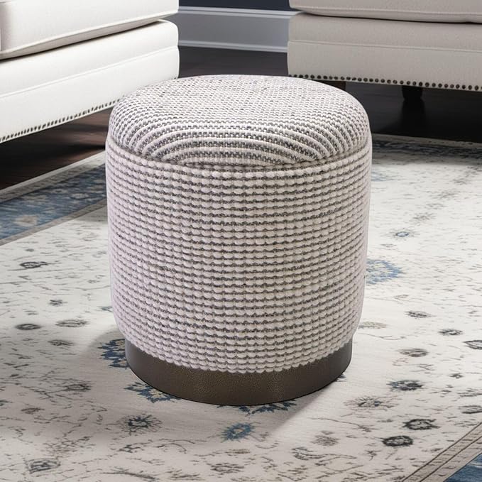 Ivory & Grey Stripe
