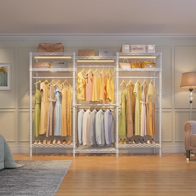 White Rack with Warm White Light