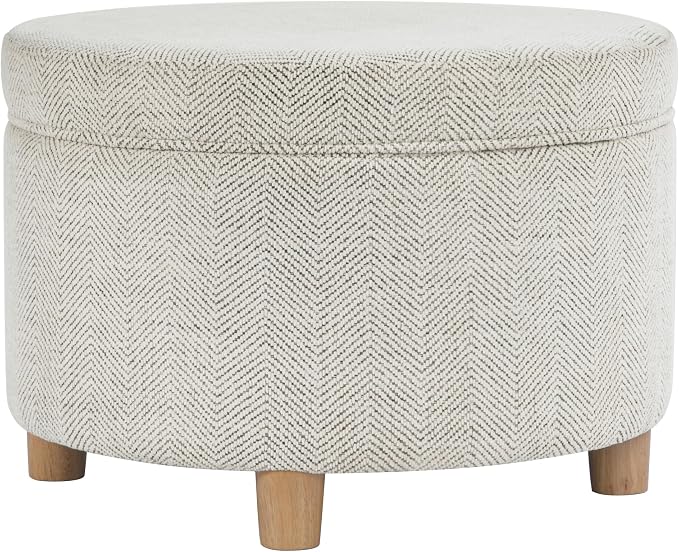 Cream Chevron Woven