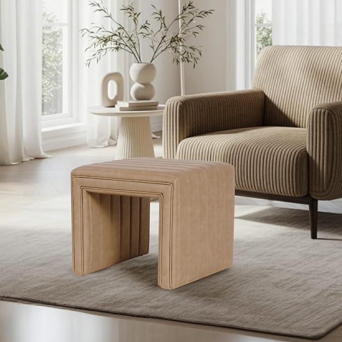 Sand Faux Leather