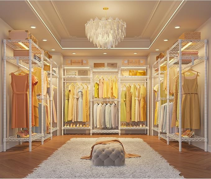 White Rack with Warm White Light
