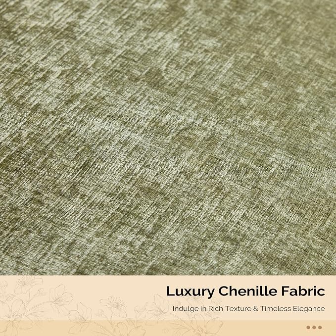 Chenille Olive Green