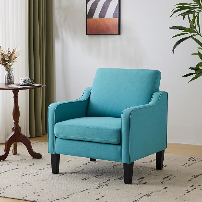 Teal Blue Linen