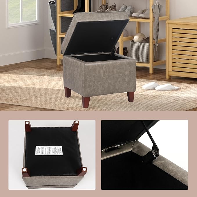 Style1 Faux Leather Grey