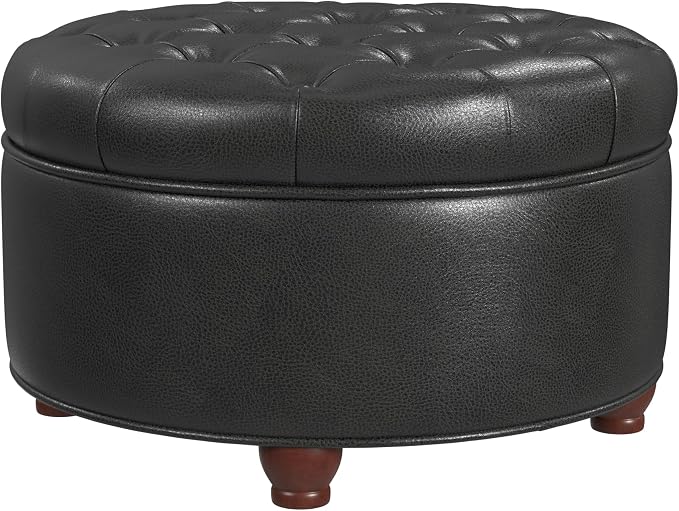 Black Faux Leather
