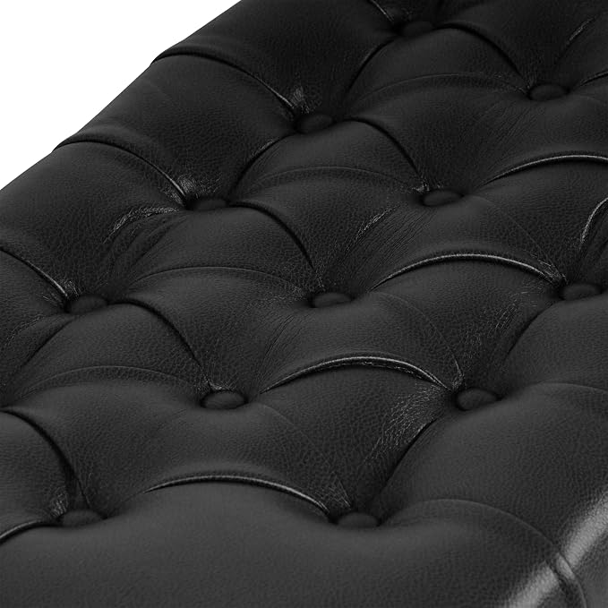Black Faux Leather