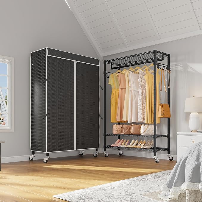 ‎Black Rack with Black Cover