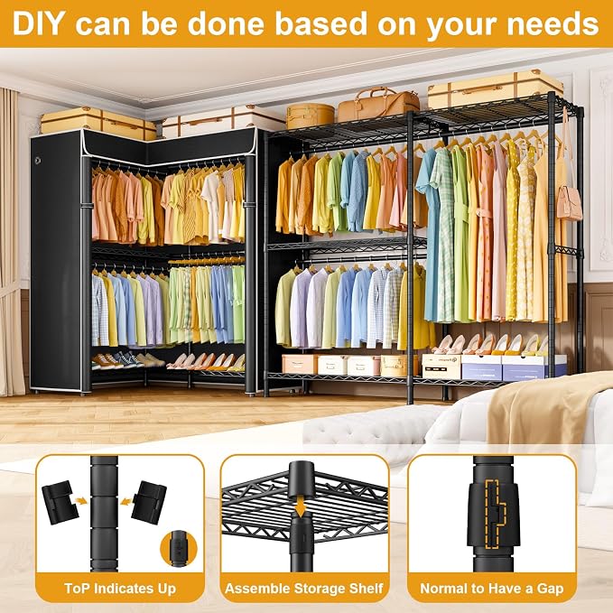 Black Rack with Black Cover