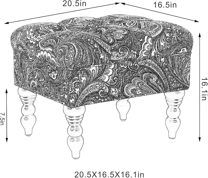 Blue Boho Paisley Floral