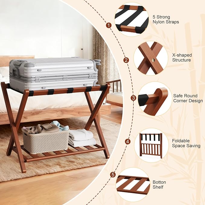 Walnut Bamboo 2 Pcs