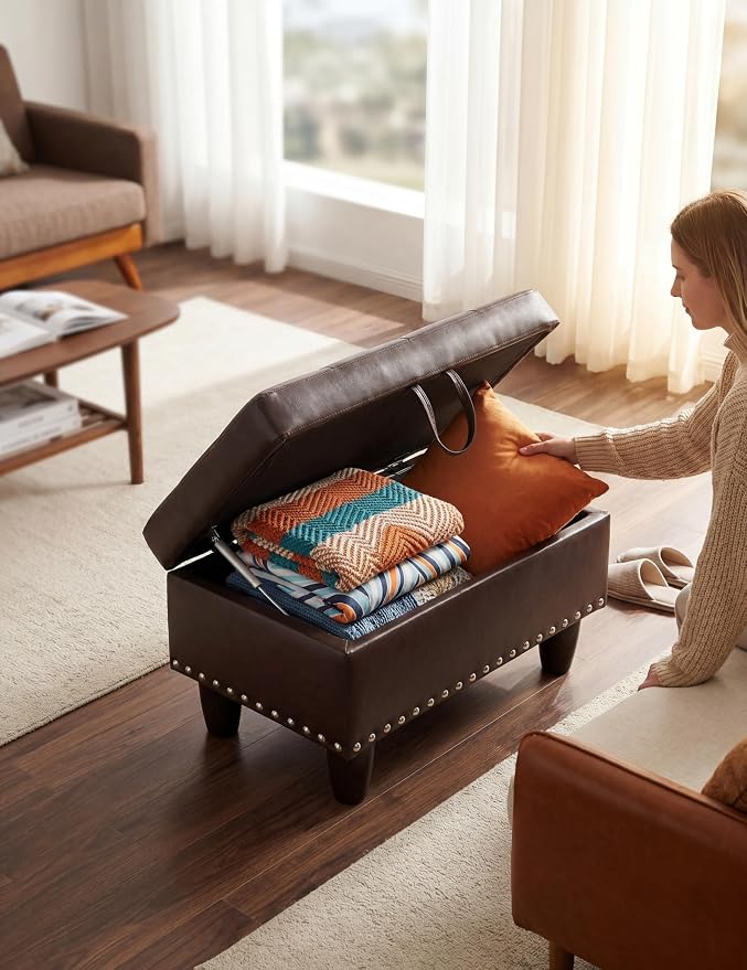 Brown-faux Leather
