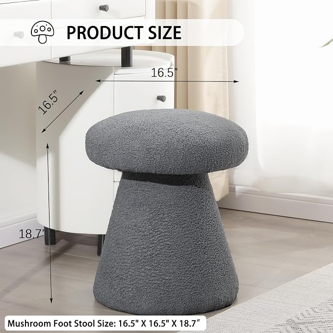 Slate Gray, Flat Mushroom