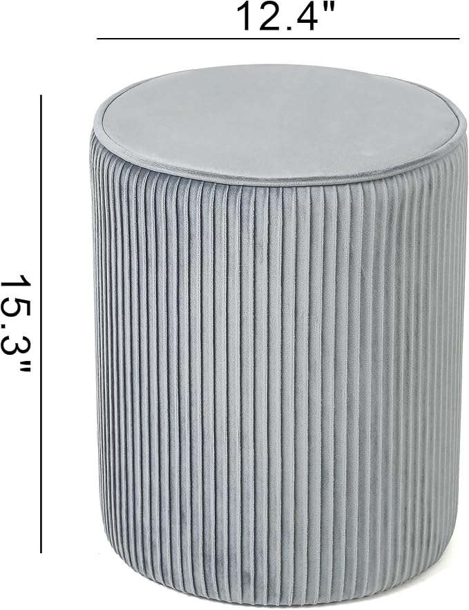 Grey Striped Velvet