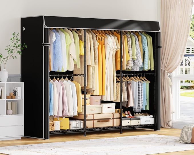 Black Rack With Black Cover