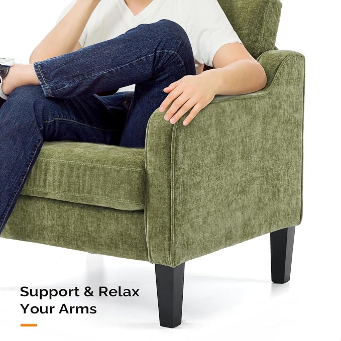 Olive Green Chenille