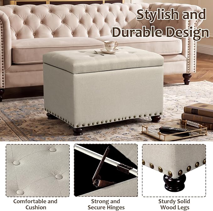 Beige,bronze Rivets