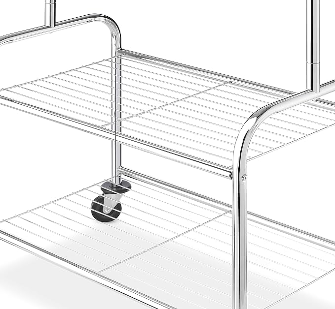 Chrome - Laundry Butler with Shelf